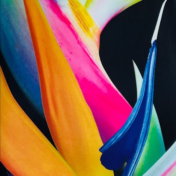 BIRD of PARADISE Tropical Bodycon Racerback DRESS - Picture 7 of 11